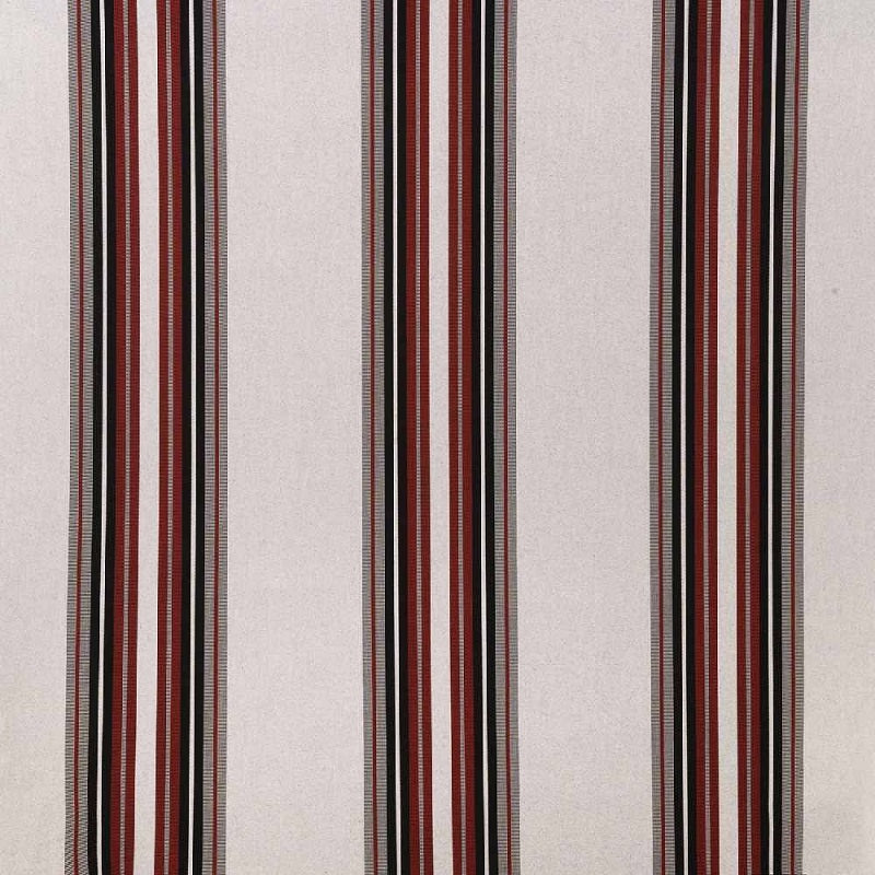 Burgundy / Black / White 4798-0000 46-Inch Stripes Awning / Shade Fabric