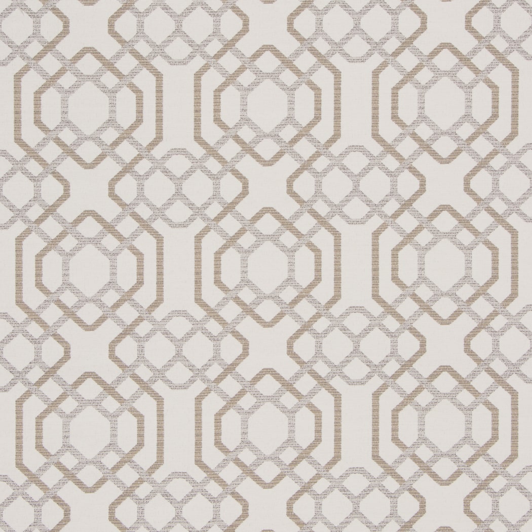 Geometric pattern with interlocking shapes on a light background