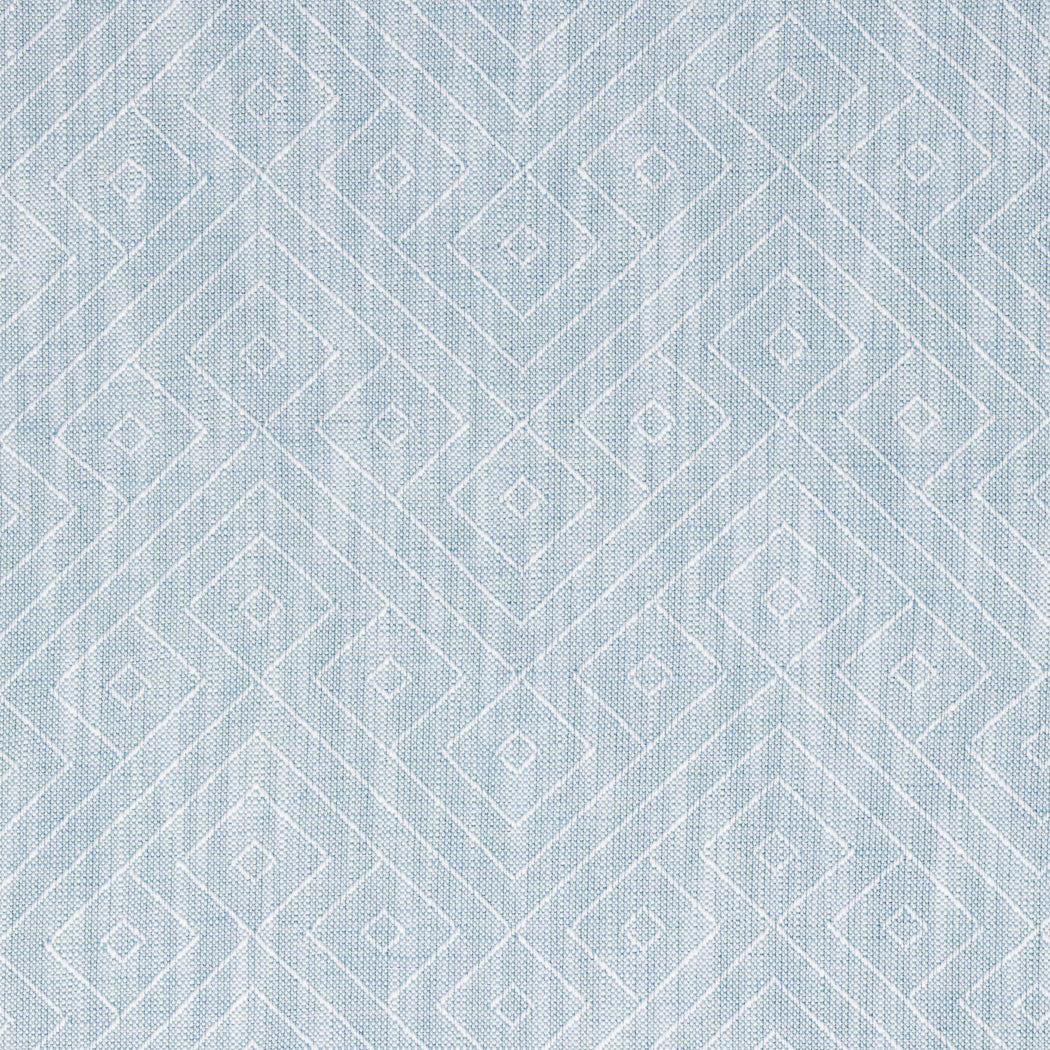 Textured blue fabric with geometric pattern