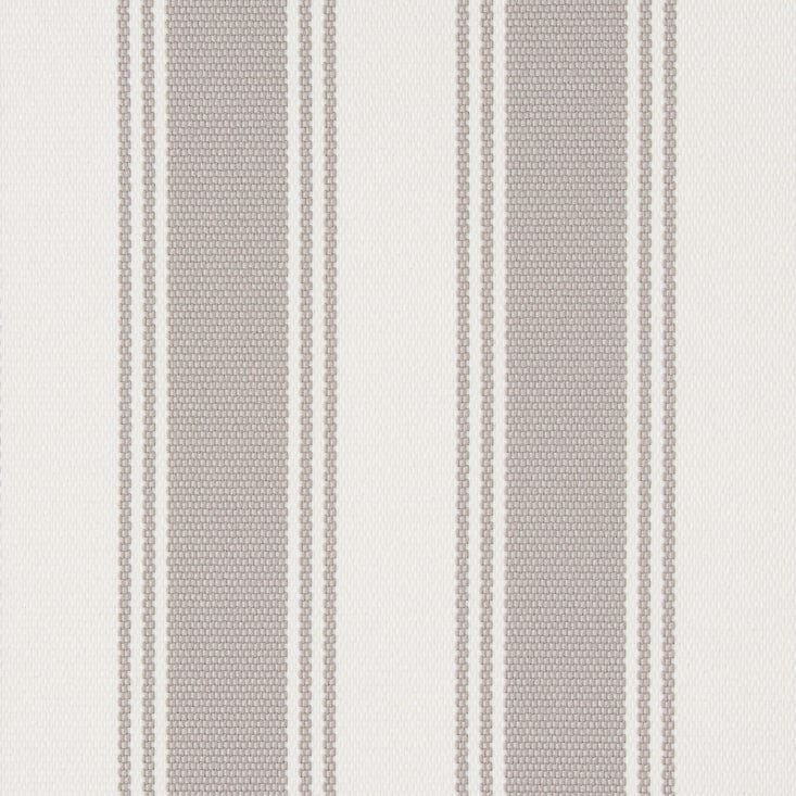 Textured fabric with horizontal stripes on a light gray background