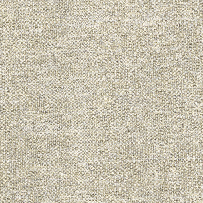Close-up view of a beige and green textured fabric with a subtle pattern.