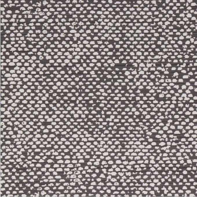 Textured patterned fabric swatch in gray and white