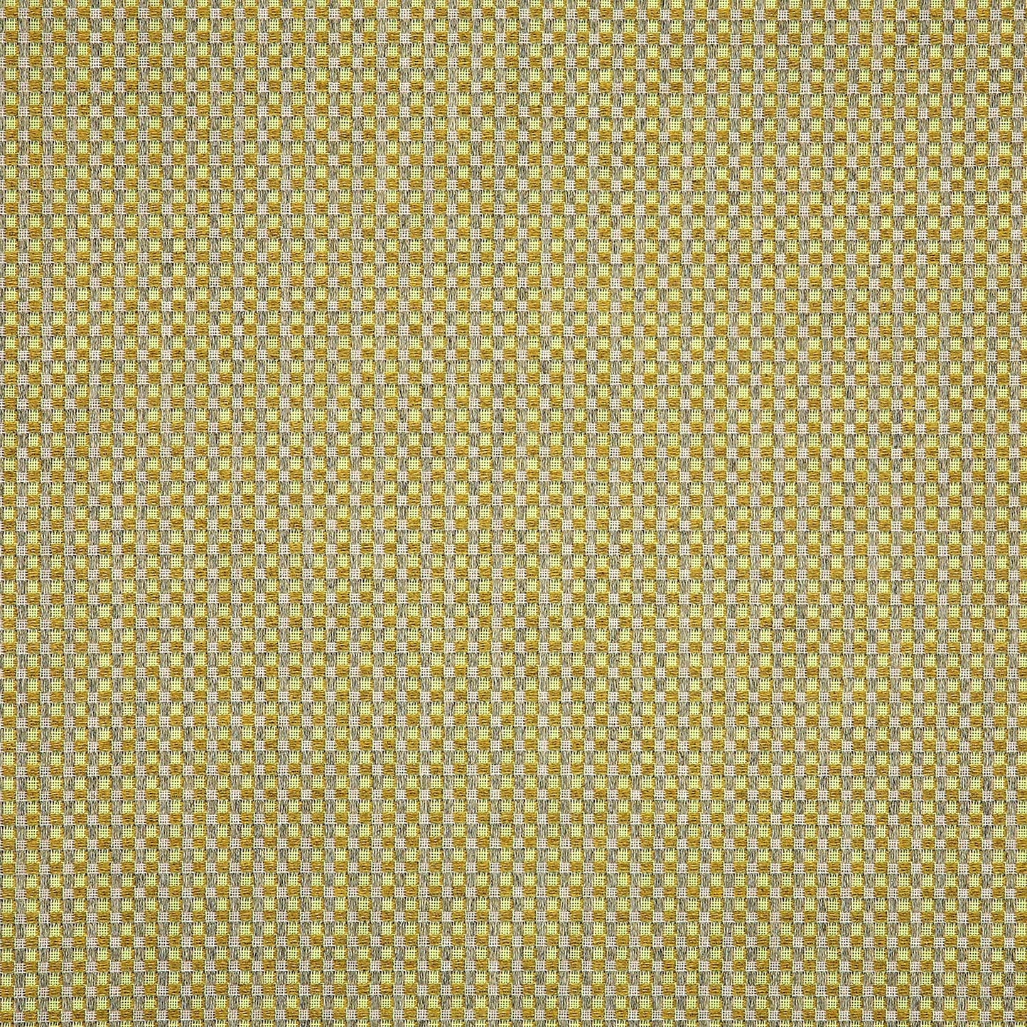 Textured fabric pattern with a checkered design in green and yellow.