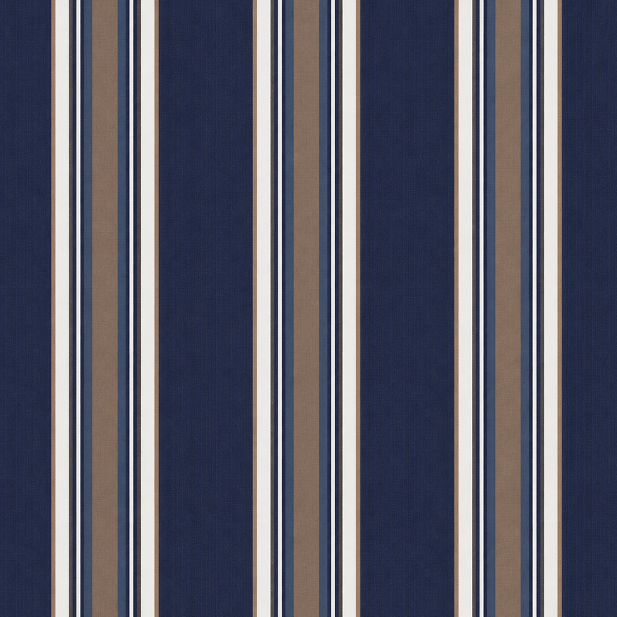 Emblem Navy 4898-0000 46-Inch Stripes Mayfield Collection Awning / Shade Fabric