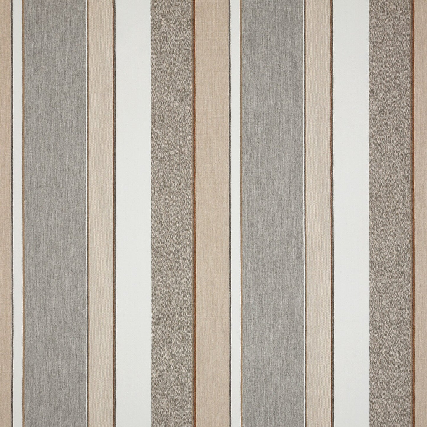 A stripe-patterned wallpaper in beige, white, and gray colors.