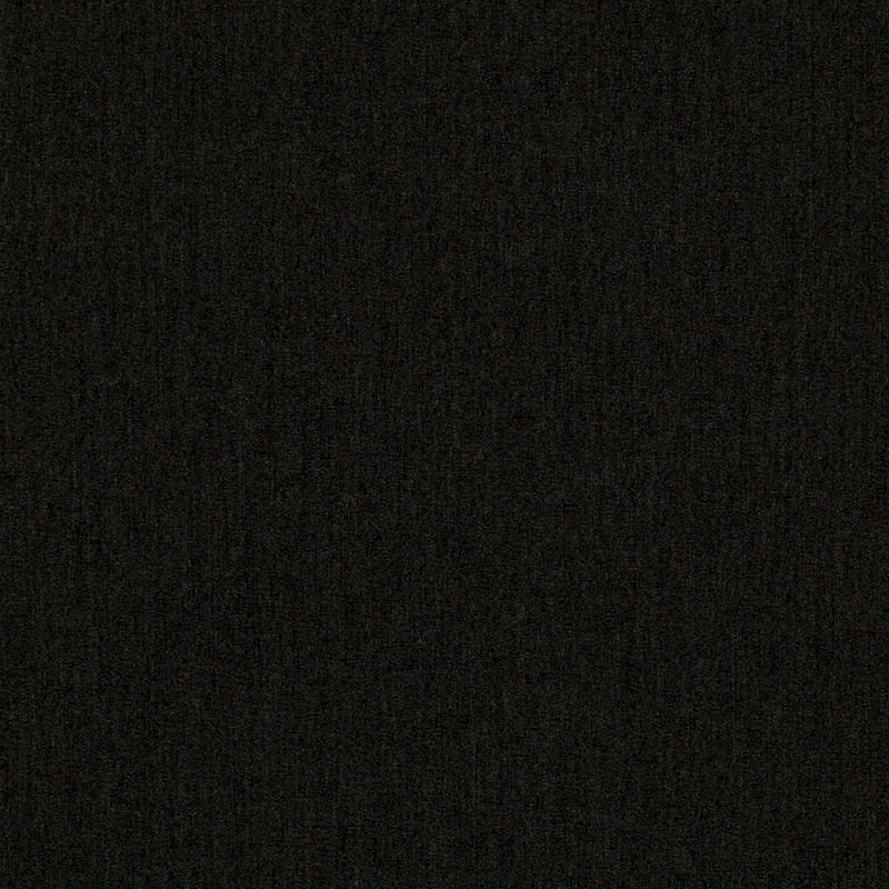 A swatch of solid black fabric with a textured pattern, likely made from a synthetic fiber.