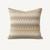 Beige Zigzag Chevron Square Pillow