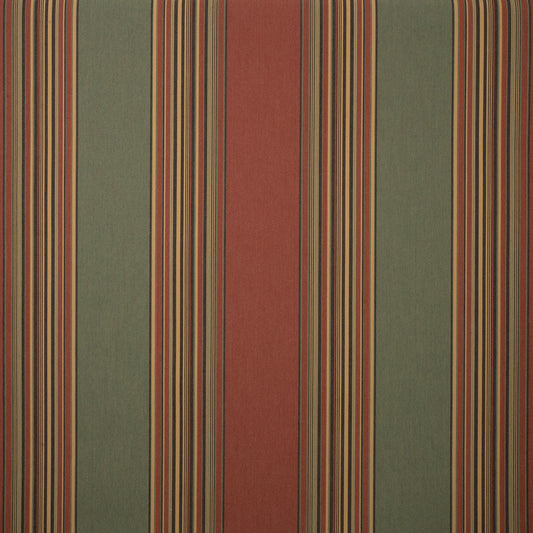 Vintage Henna / Fern 4969-0000 46-Inch Stripes Awning / Shade Fabric