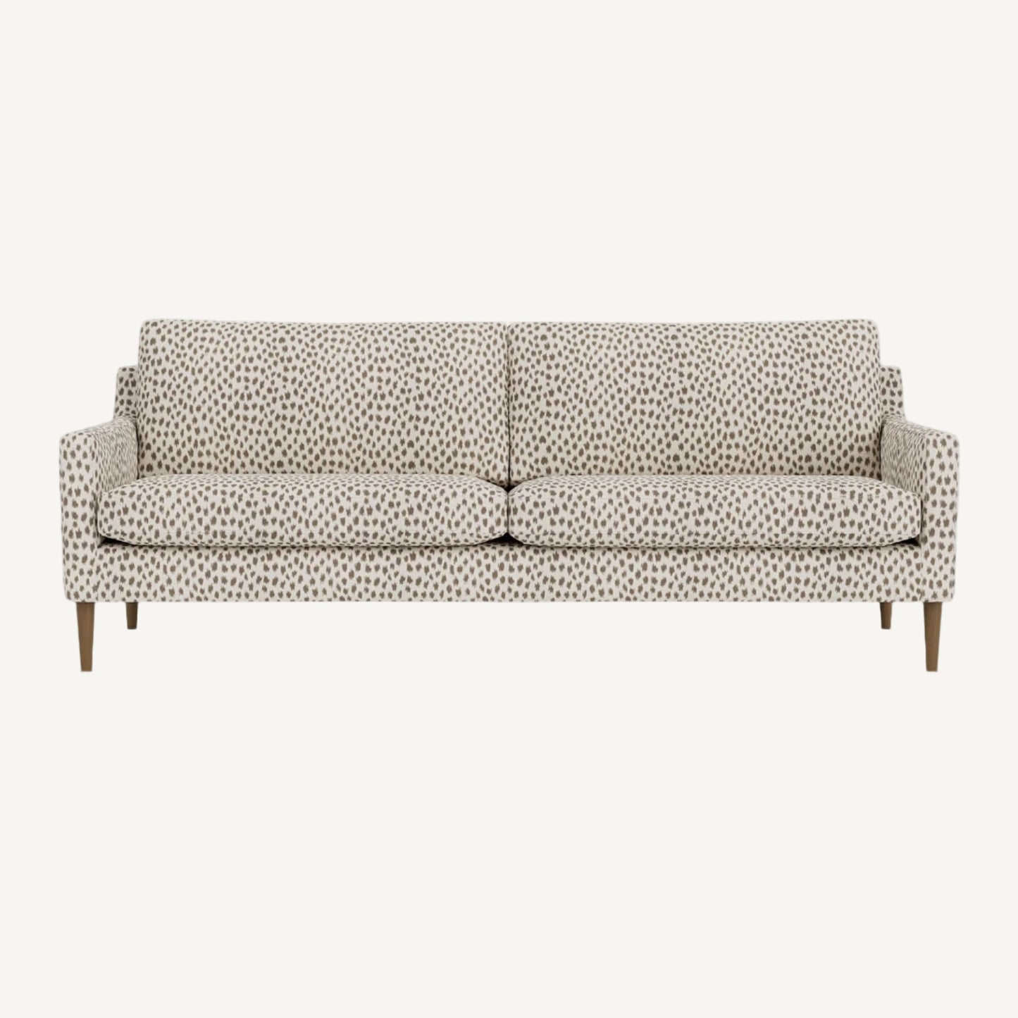 Patterned sofa on a white background