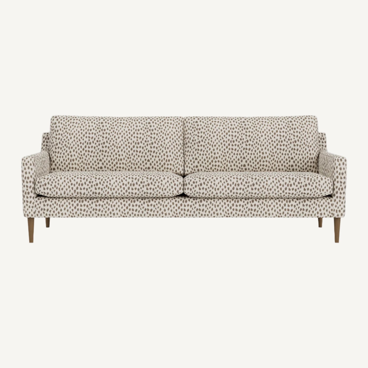 Patterned sofa on a white background