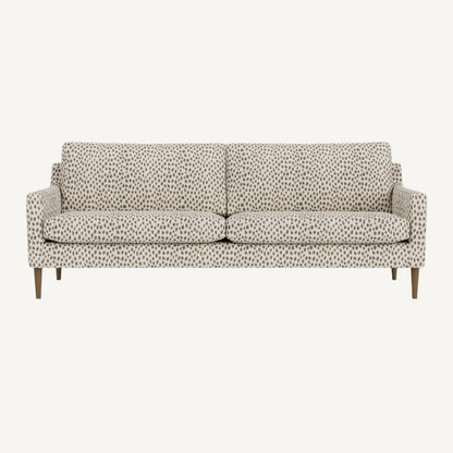 Patterned sofa on a white background