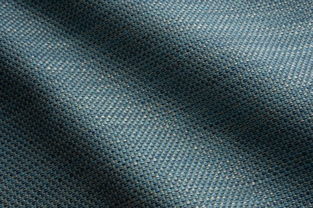 Close-up of blue textured fabric