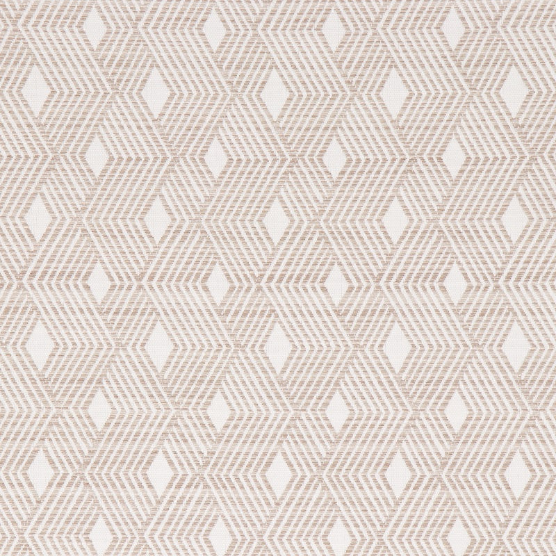 A textile pattern featuring a geometric design with birch trees.