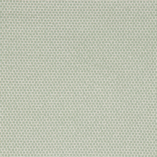 Textured green patterned fabric swatch
