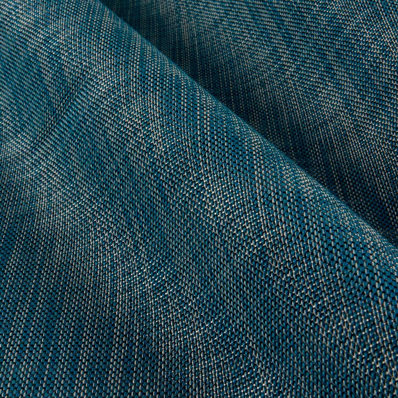 Close-up of blue denim fabric texture
