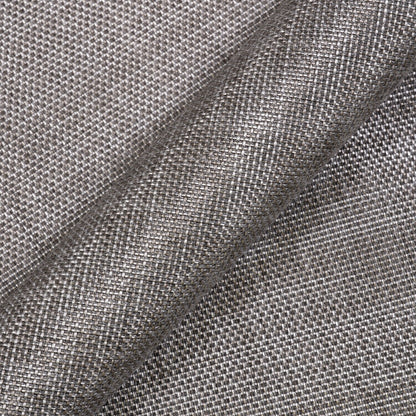 Close-up of gray fabric with a subtle pattern sling chair