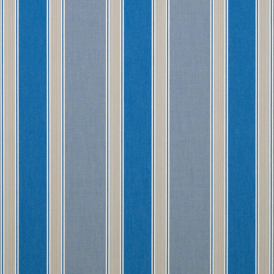 Pattern of blue and gray vertical stripes on a textured fabric background