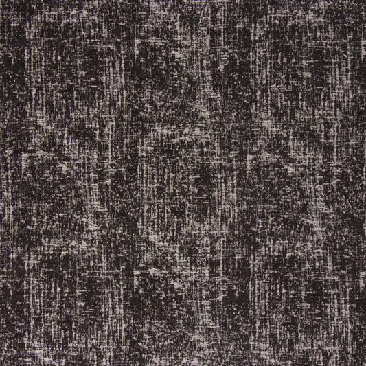 A close-up image of a black solid color fabric, showing the texture and weave of the material.