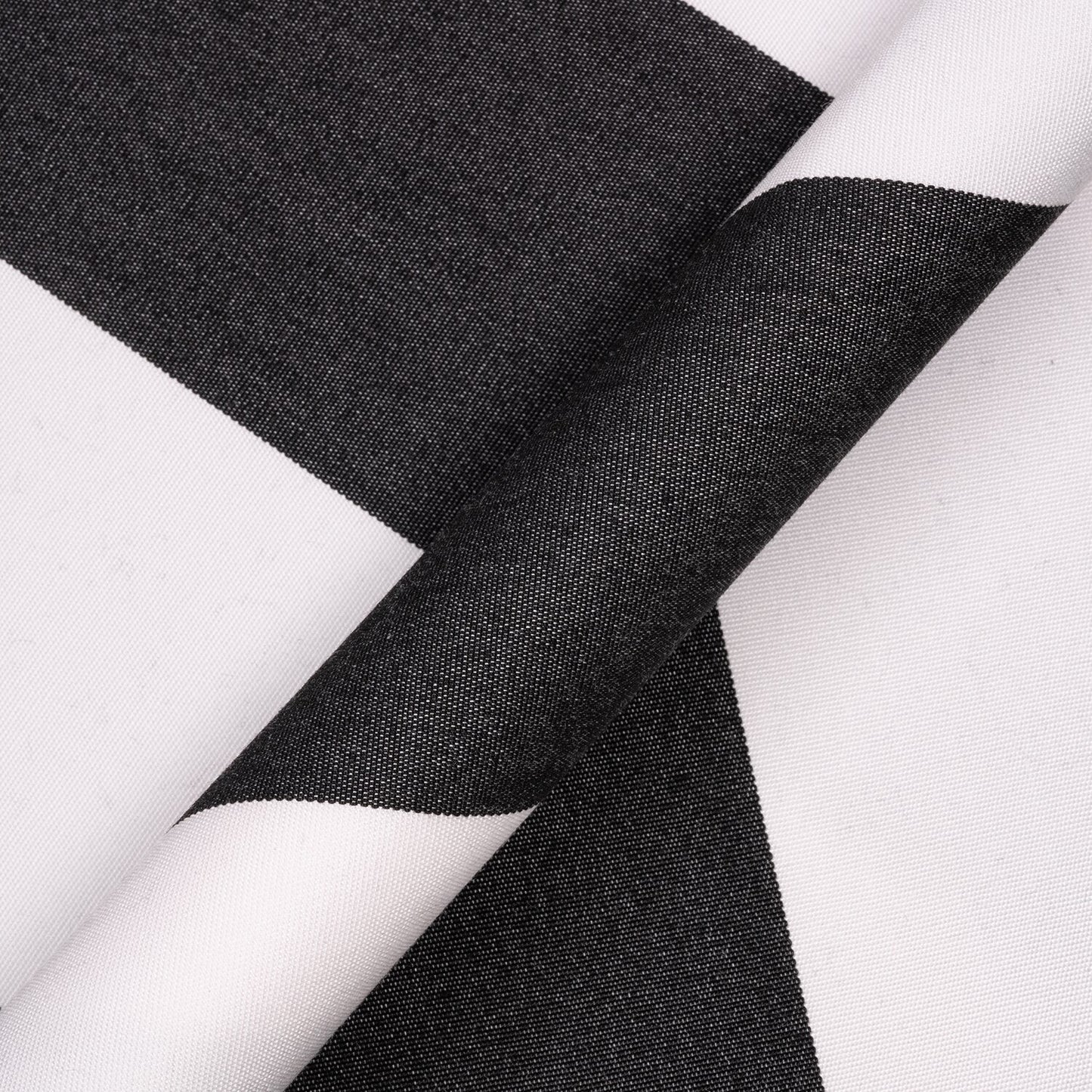 Close-up of black and white fabric pattern