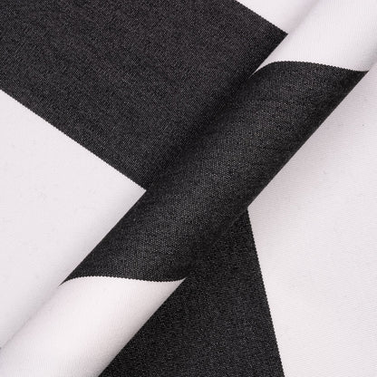 Close-up of black and white fabric pattern