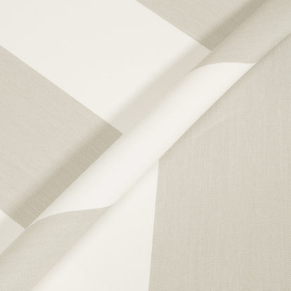 Close-up of beige fabric with geometric pattern