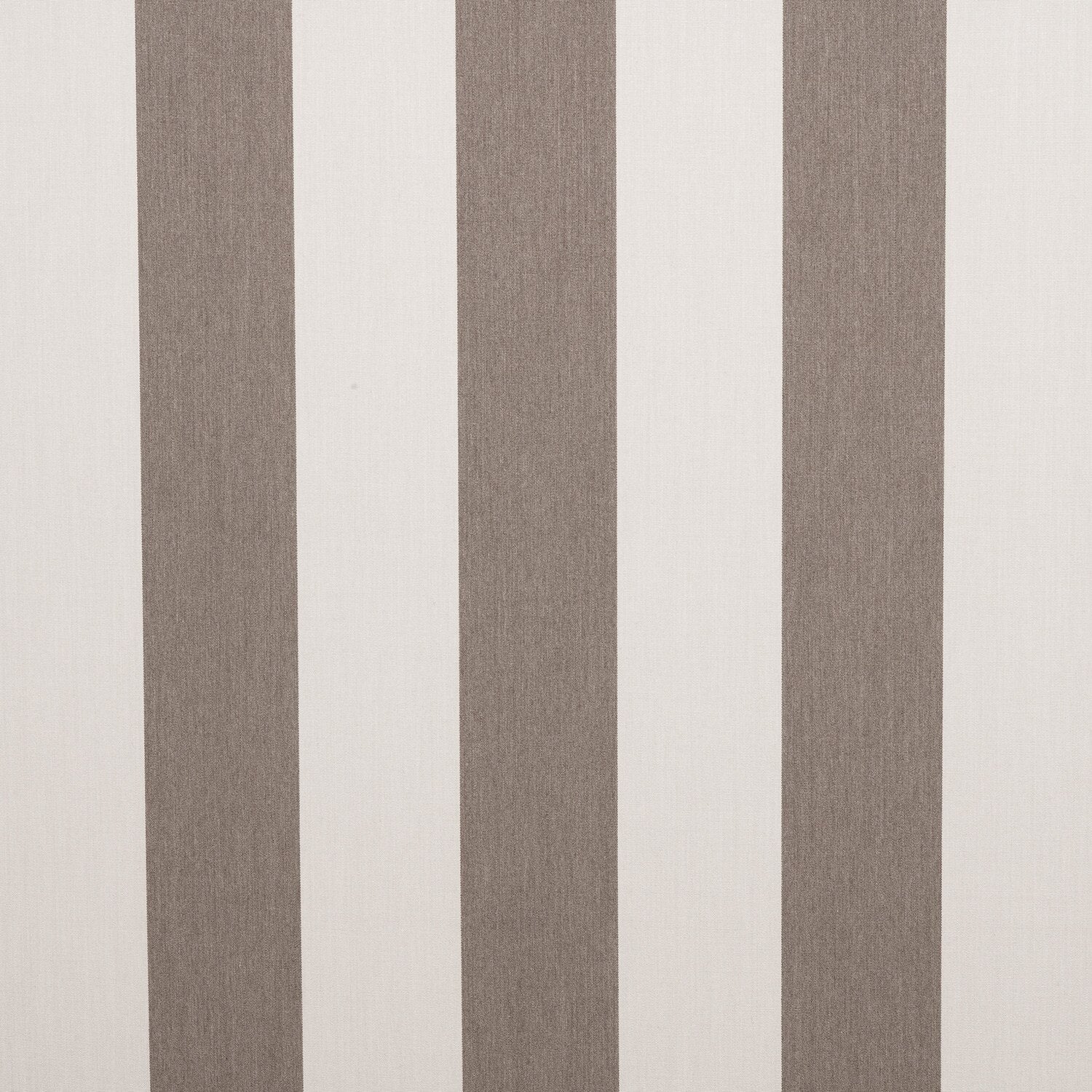 Textured fabric with alternating brown and white vertical stripes on a neutral background