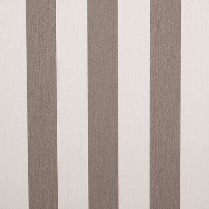 Textured fabric with alternating brown and white vertical stripes on a neutral background