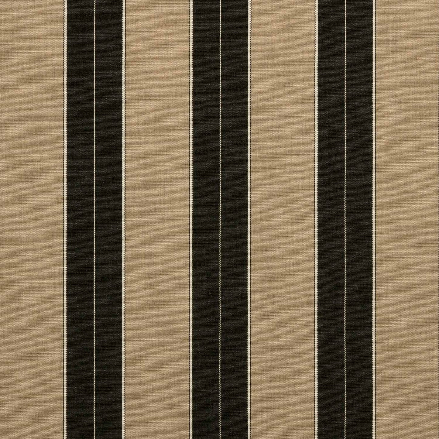 A striped fabric with black and beige colors