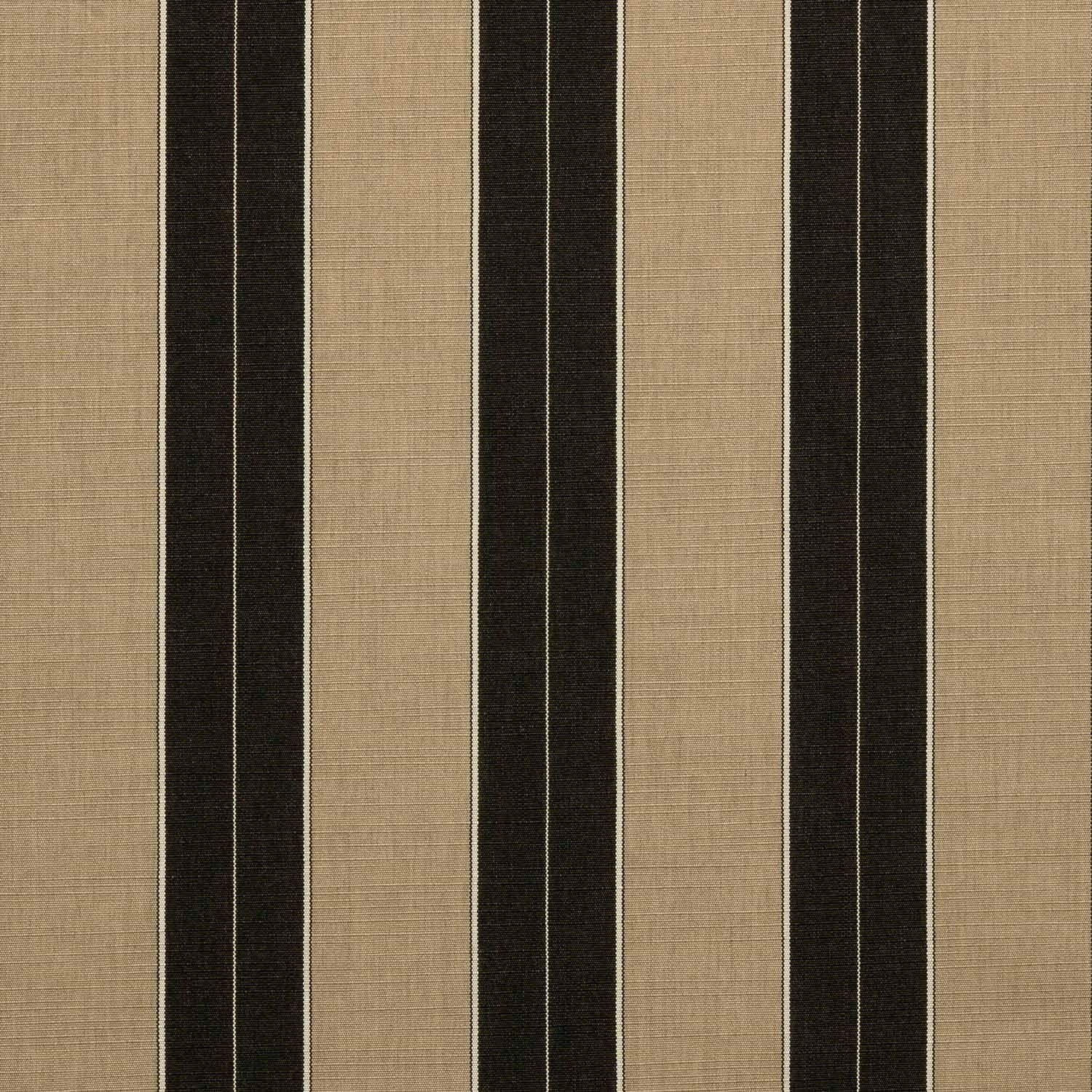 A striped fabric with black and beige colors