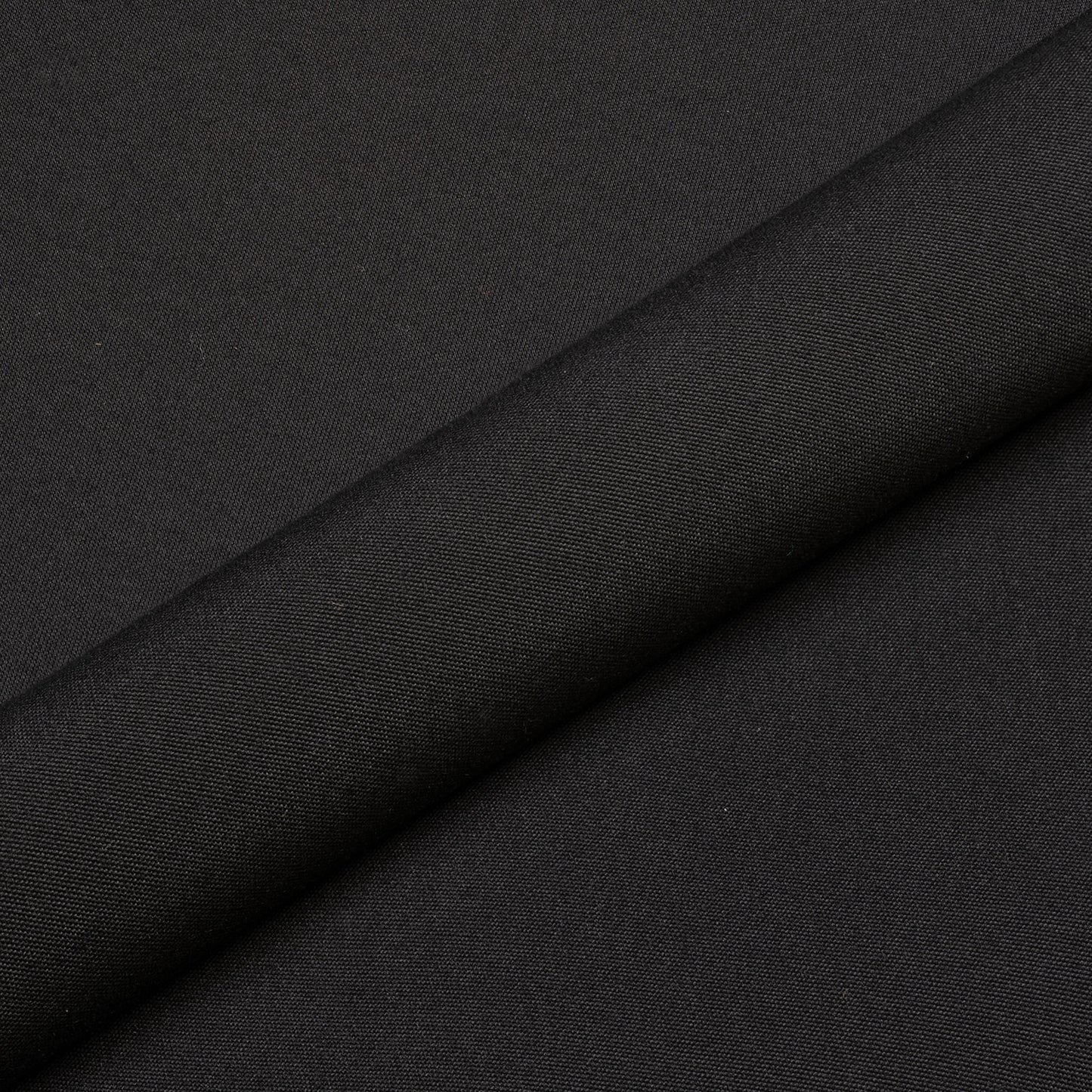 Black fabric with a subtle texture on a black background