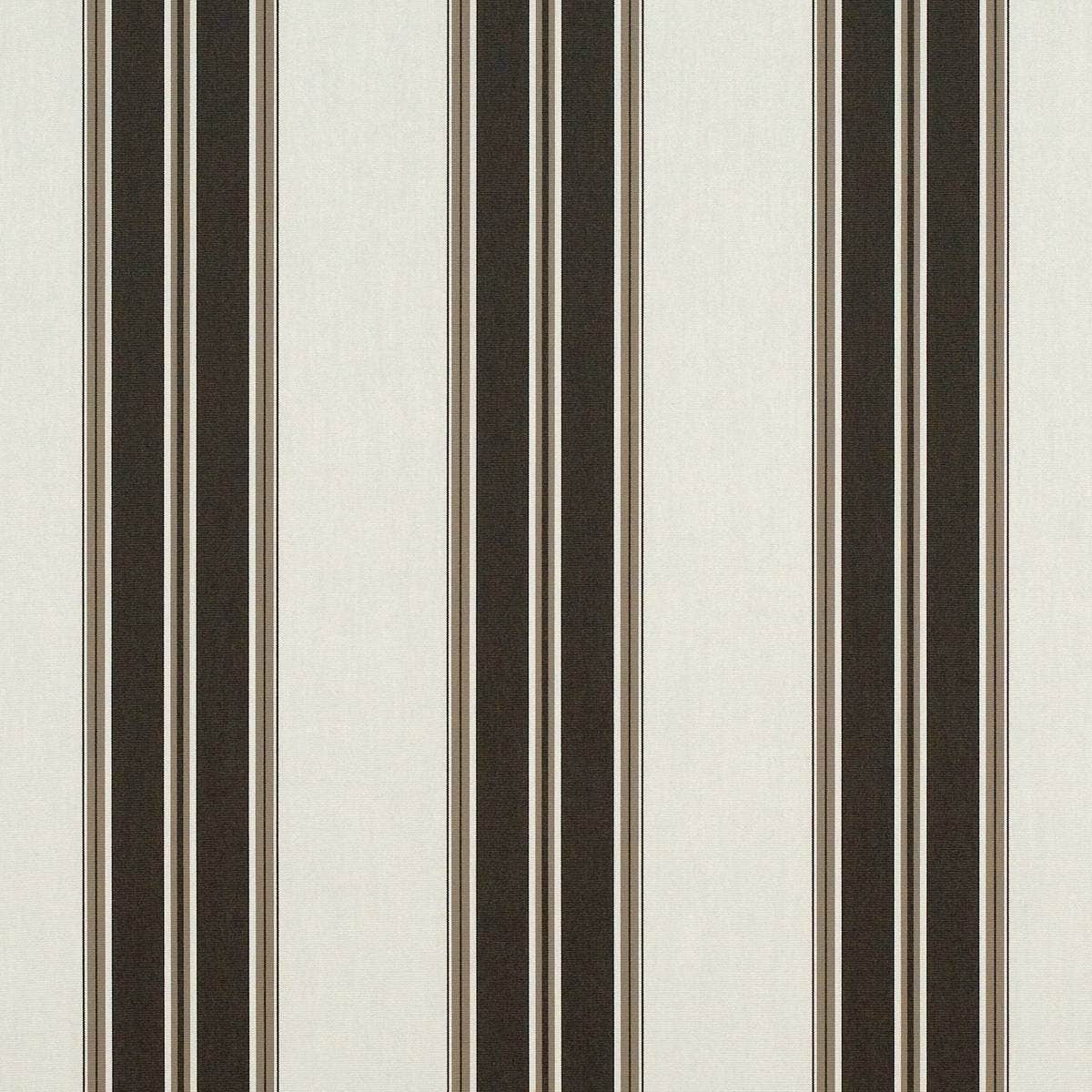 Brown and white stripe awning fabric 