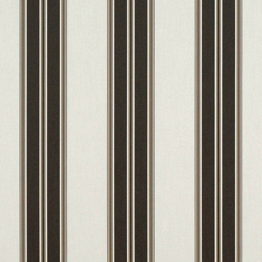 Brown and white stripe awning fabric 