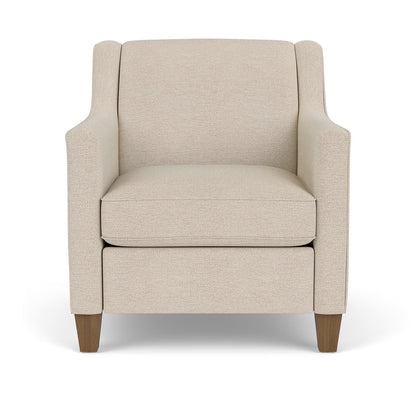 Beige armchair on a white background