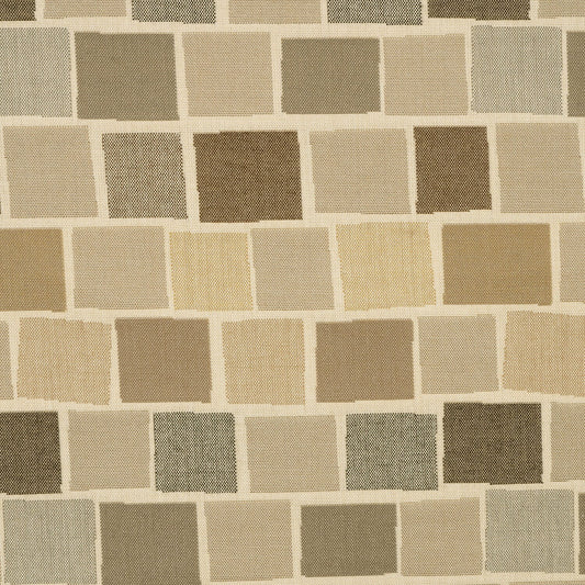 Pattern of square tiles in various shades of brown and beige