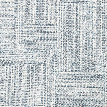 Textured blue and gray patterned fabric swatch