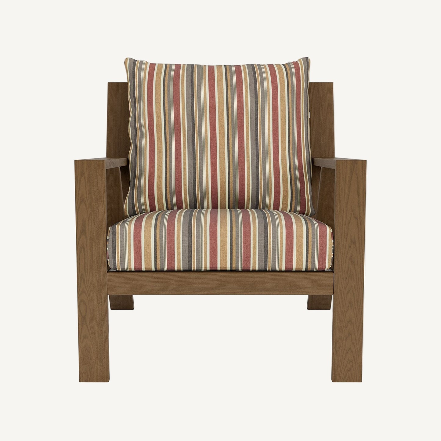 red brown beige black stripe chair cushions