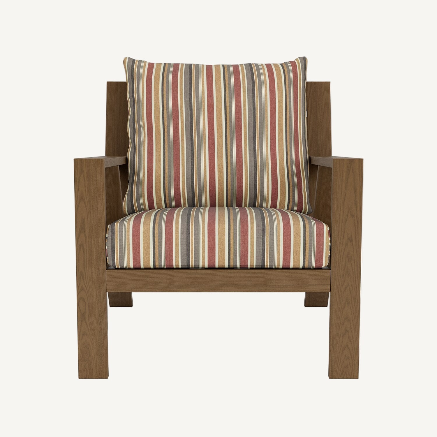 red brown beige black stripe chair cushions