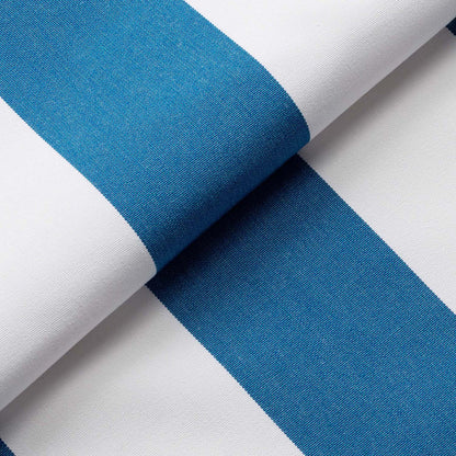 Sunbrella blue and white stripe fabric