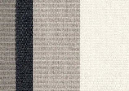 Textured fabric pattern with black, gray, and white stripes
