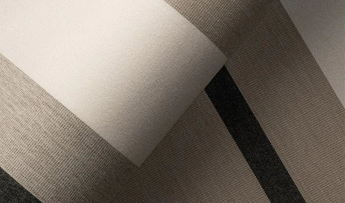 Close-up of textured fabric with geometric pattern