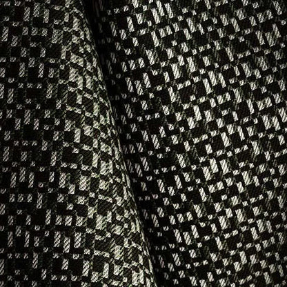 Close-up of black and white patterned fabric