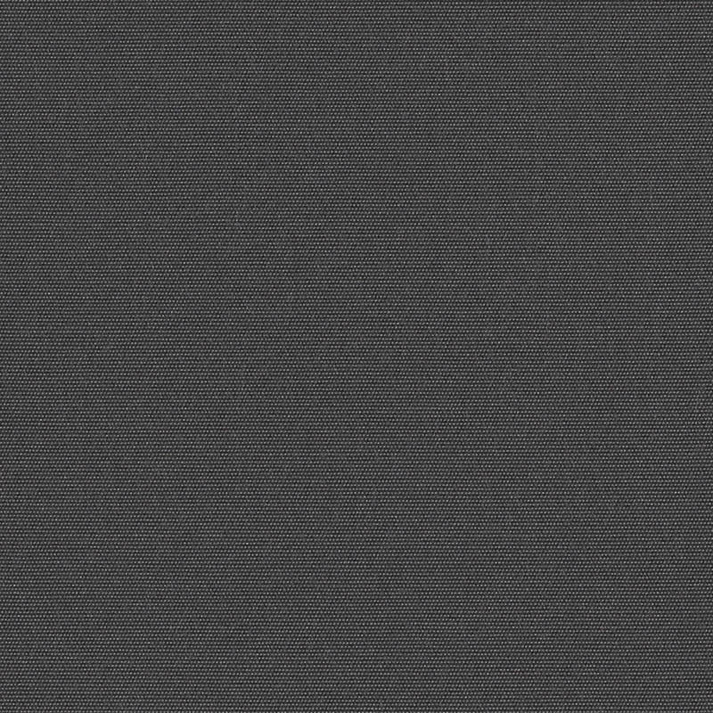 A close-up view of a textured black outdoor fabric.