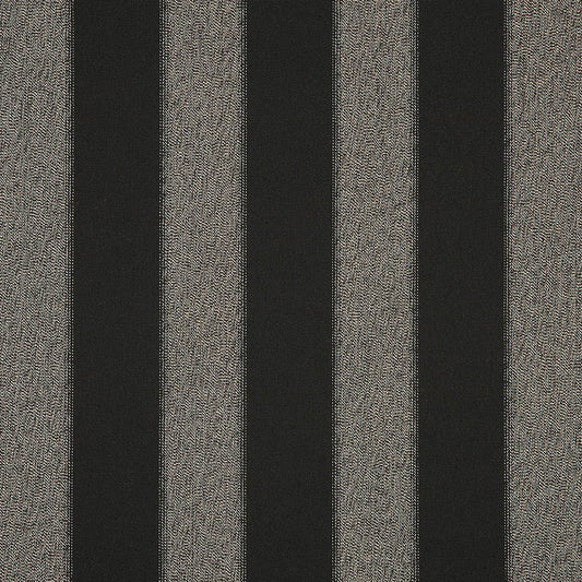 A close-up image of a striped pattern fabric in black and gray colors.