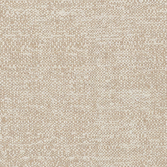 Close-up view of a textured beige fabric.