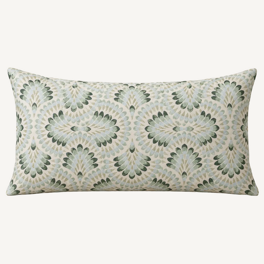 Plume Floral Throw Pillow