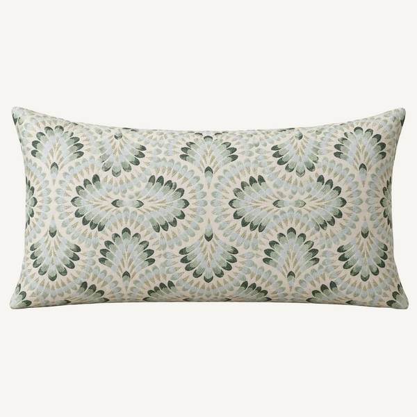 Plume Floral Throw Pillow