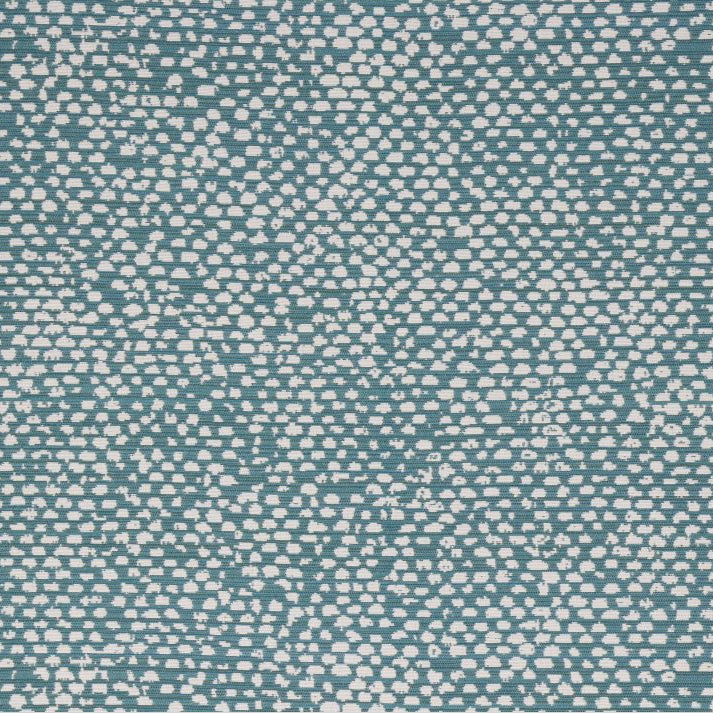 Textured blue and white patterned fabric swatch