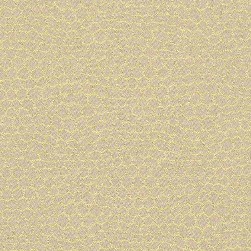 Textured patterned fabric swatch in beige and yellow