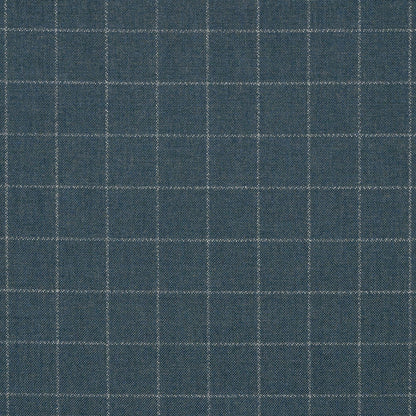 Blue fabric with a check pattern