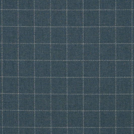 Blue fabric with a check pattern